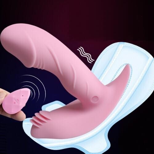 Wearable Vibrating Panties Tongue Clitoris Stimulator G-Spot Dildo Vibrator 12 Speed Wireless Remote Women Adult Toy Sex Machine