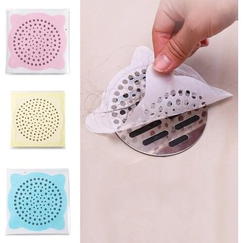 Disposable Kitchen Non-Woven Filter Strainer Fabric Hair Sink Stickers Bathroom Shower Anti-Blocking Cover