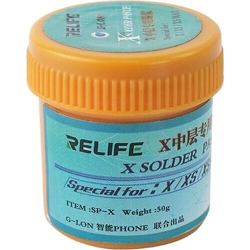 RELIFE SP-X medium temperature melting point 158℃ tin paste mobile phone PCB BGA / SMD template repair tin for x xs xsmax