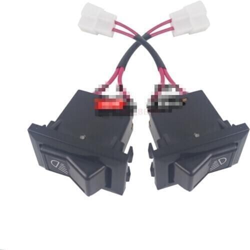 For Kobelco SK PC ZX Sany Volvo CATERPILLAR Excavator General headlight switch large lamp switch button Excavator Accessories
