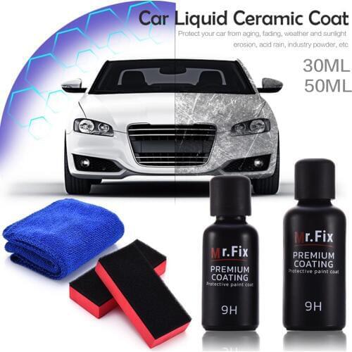 30ml/50ml Car Polish Ceramic Car Coating 9H High Hardness Gloss Hydrophobic Glass Coating Paint Care liquid glass