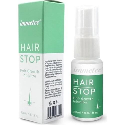 20ml Hair Growth Inhibitor Shrink Painless Hair Removal Spray Hair Suppression Spray Pores Skin Smooth Hair Inhibitor