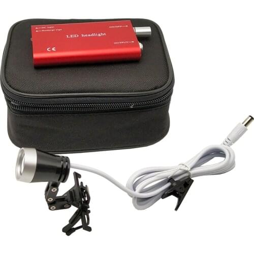 Dental Portable Dentist Tools Head Light Examination Assist Illuminator LED Light For Dental Surgical Medical Binocular Loupe