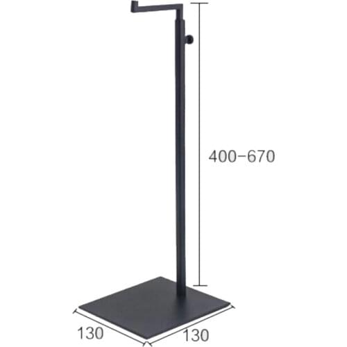 Fashion new style Black Metal Handbag Rack Women Handbag Stand Holder Adjustable Height bags display rack BT-03