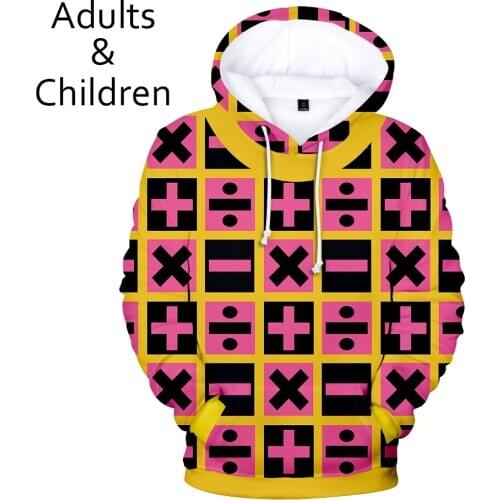 Popular 3D JOJO fantastic adventure character men and women hoodie childrens sweatshirt autumn winter boy girl pullover