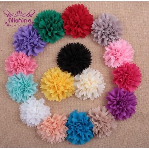 10pcs/lot Boutique Handmade Peony Flower Accessories Fashion DIY Baby Girls Headwear Cute Princess Clothing Ornament Photo Props