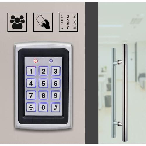 Waterproof Metal RFID Access Keypad With 1000 users 125KHz Card Reader Keypad Access System