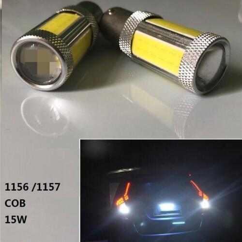 Top quality 2PCS/lot 1156 1157 BA15S COB car Bake lights turn signal lightting reverse lights fit for all of the cars