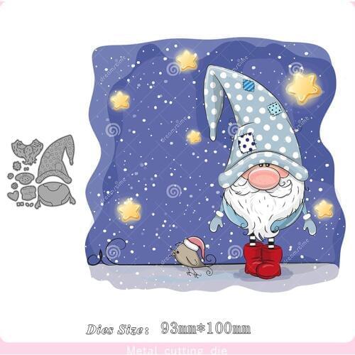 Winter Christmas Doll set Metal Cutting Dies for DIY Scrapbooking Photo Album Decorative Embossing Paper Card Crafts Die Cut2019