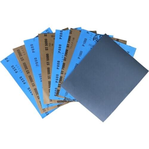 1/5/10pcs 9'' x 11'' Wet Dry Sandpaper Sheets Abrasive Sanding Paper 220-10000 Grit Mixed