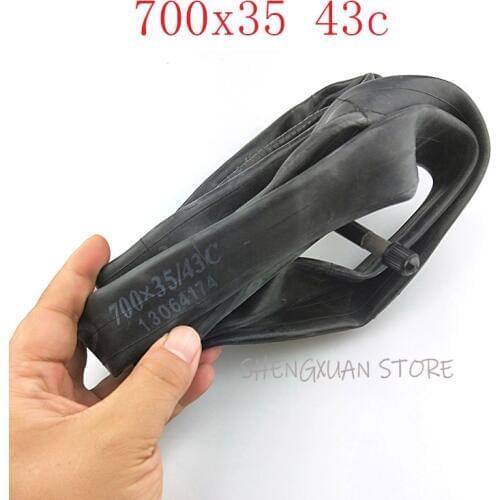 High quality 1 pcs inner tire 700x35/43c Bike Road Tube Tires Bicycle Parts Straight valve stem 700*35/43c