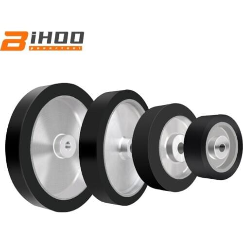 25mm Contact wheel Flat Surface Rubber Belt Grinder Wheel Abrasive Belt Set Polishing Grinding Sanding Wheel 1pcs