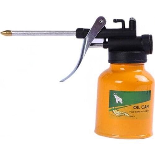 250ml High Pressure Steel Oil Pump Spray Can Oil Can Hand Pump- 1 Pc