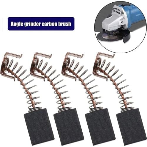 4Pcs 12x8x5mm Carbon Brush Motor Brush For WS125 Black & Decker G720 Grinder Electric Motor Electric Hammer Drill Circular Saw