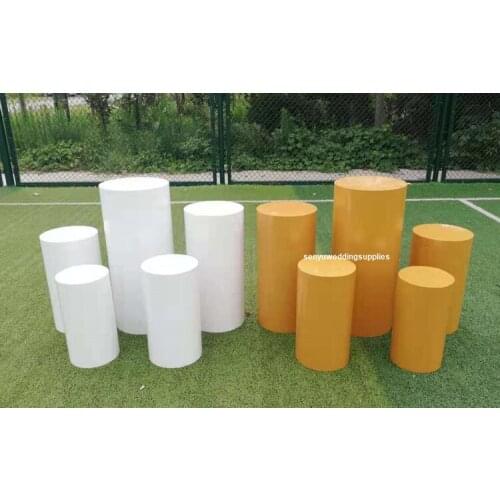 5pcs/set)hot selling white display metal round wedding stage backdrop senyu2172