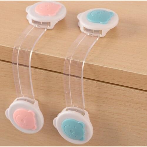 5PCS Baby Safety Lock Drawer Home Child Protection Cabinet Door Refrigerator Lock Buckle Anti-pinch Kids Safety Locke