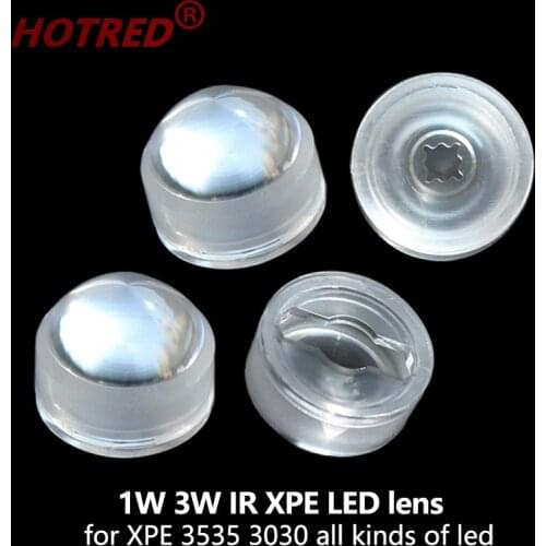 CREE XPE2XPG2 XML5050 XHP50/70 7070 1W3W5W 3030 3535 LED Lens Optical Epileds Semileds for Spot flashlight DIY 21.78mm 3 Degree