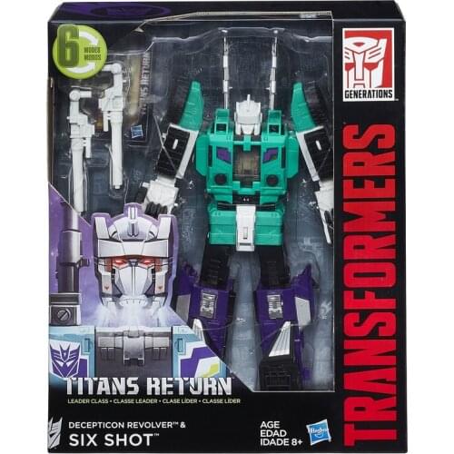 25cm Hasbro Transformers Speelgoed Chief Warrior Titan Returns IDW L-Class Sixshot Anime Figures Action Figure Collection Model