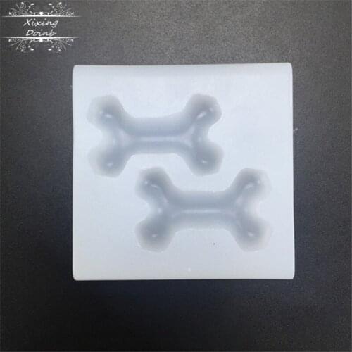 Dog bone shape jelly silicone mold fudge chocolate DIY baking mold cake decoration tool