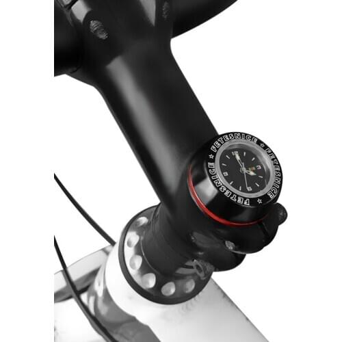 MTB Bike Headset Bearing Waterproof Stem Top Cap Clock Bicycle Head Parts Cover Headset Watch Fixed Gear Timepiece Accessory