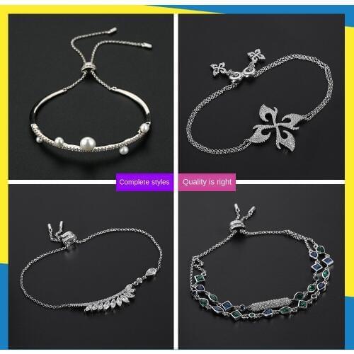 Exquisite irregular color diamond double color treasure classic magnolia bracelet female brand jewelry Sense of quality