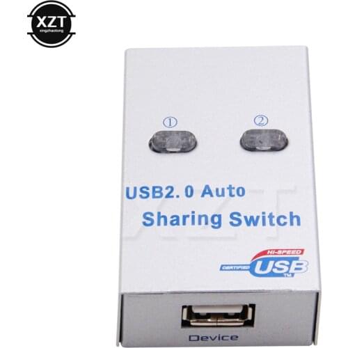USB 2.0 auto Sharing switch converter splitter Computer Peripherals For 2 PC Computer Printer For Office Home Use usb2.0 hub