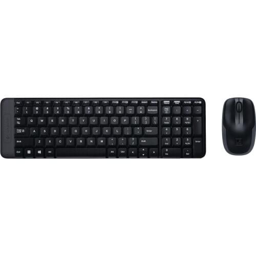 HERSEYSTORE Logitech MK220 Wireless Keyboard & Mouse Set-Black