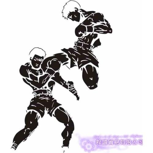 Boxing Club Taekwondo Karate Sticker Kick Play Car Decal Free Combat Posters Vinyl Striker Wall Decals Decor