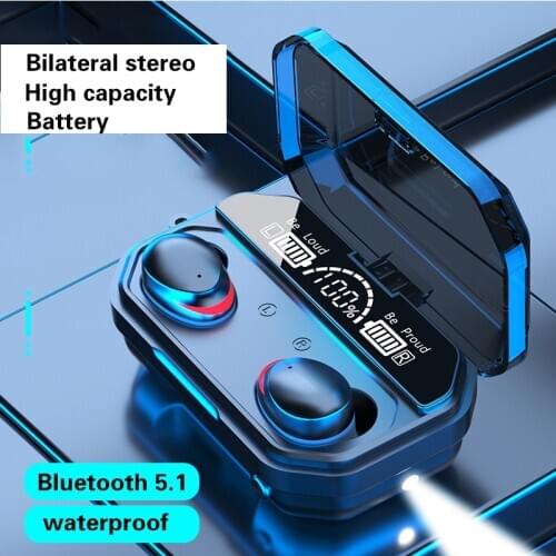 TWS A17 HIFI Headphone Stereo Bluetooth 5.1 Microphone Wireless Earphones Music Headset Touch Earbud Denoise With Charging Box