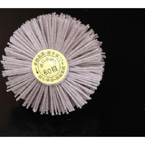 New 4pc/lot Nylon Abrasive Wire Grinding Wheel Nylon Bristle Brush for Wood Furniture Mahogany Polishing