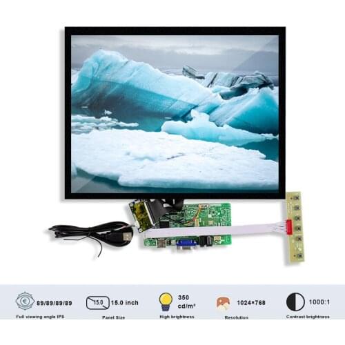 Origina BOE DV150X0M-N11 15 Inch Resolution 1024x768 TFT LCD Touch Screen With Board LVDS 20 Pins 350 Nits