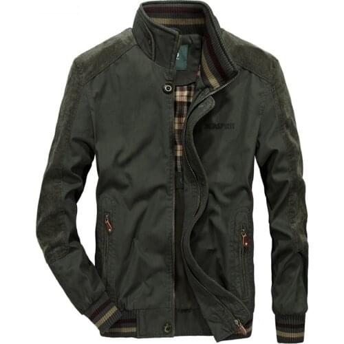 Autumn Winter Jacket Men Korean Clothes Military Casual Cotton Coat Men Jacket Stand Collar Chaquetas Hombre Plus Size S-5XL