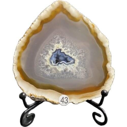 Natural Quartz Crystal Agate Plate Wedding Home Decor Gift from Madagascar