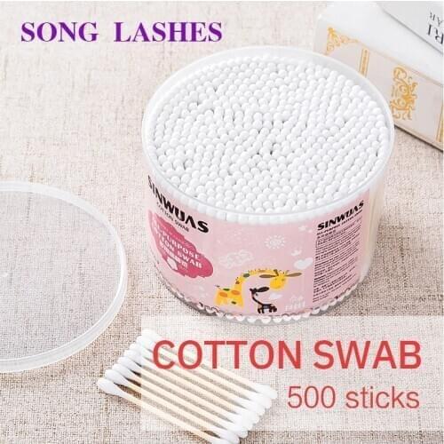 SONG LASHES Grafted false eyelash cotton swab Medical Disposable cotton swabs Unloading cotton swabs