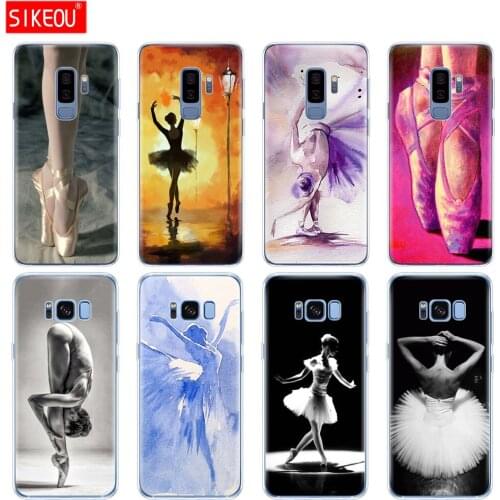 Silicone case for Samsung Galaxy S9 S8 S7 S6 edge S5 S4 S3 PLUS phone cover Ballet Ballerina Dancer Shoes