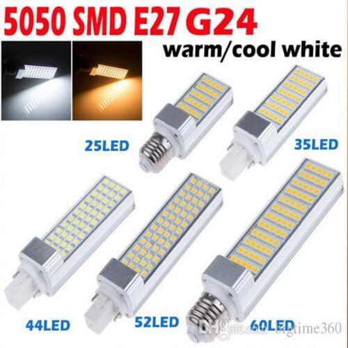 E27 G24 LED Bulb Light Bulb Lamp 5W 7W 10W 11W 13W LED Bombillas Replace Fluorescent Light AC85-265V LED Ceiling Bulb Light