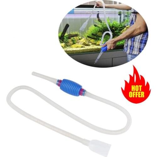 Aquarium Water Changer Pet Products Liquid Transfer Vacuum Pump Semi Auto Sand Washing Fish Tank Water Absorber Suction Pipe