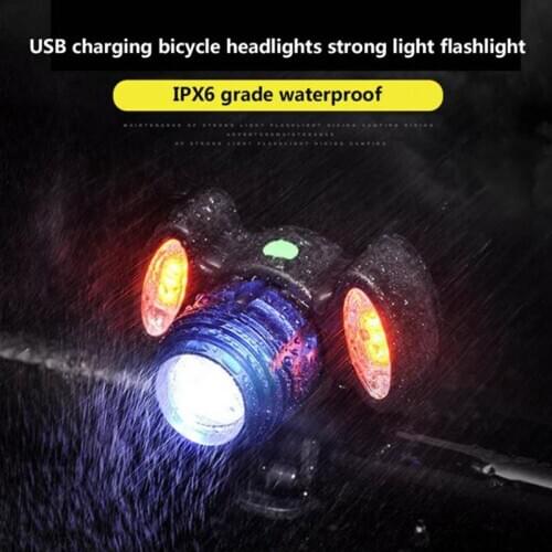 4 Modes USB Rechagerable T6 Bike Light 1200Lums Bicycle Light 1800 mAh IPX5 Waterproof LED Headlight Bike Flashlight Accessory