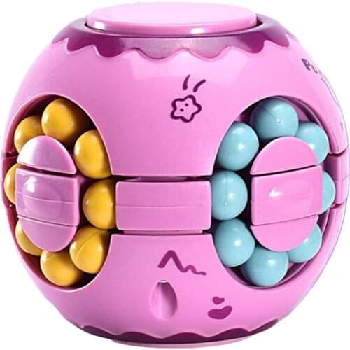 Rotating Magic Bean Fingertip Cube Childrens Finger Gyro Magic Disk Educational Round Puzzles Cube Toy