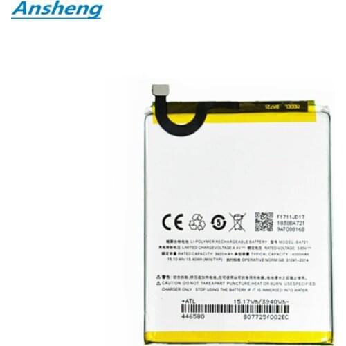 Ansheng High Quality 4000mAh BA721 battery for Meizu meilan note 6 M6 Note Smartphone