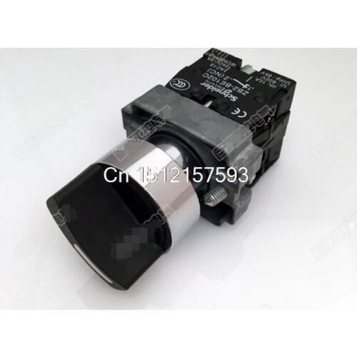 XB2BD33C 2NO Normally Open 3 Positions Left Right Maintained Self-Locked Latching Select Selector Switches Replace Telemecanique