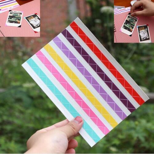 1 Sheet=102 pcs Instax Mini High Hand-made Material Album Decor Sticker Retro Pvc Photo Corner