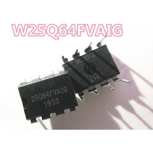 10PCS/LOT W25Q64FVAIG 25Q64FVAIG 25Q64FVA1G Memory chip DIP-8 Free shipping
