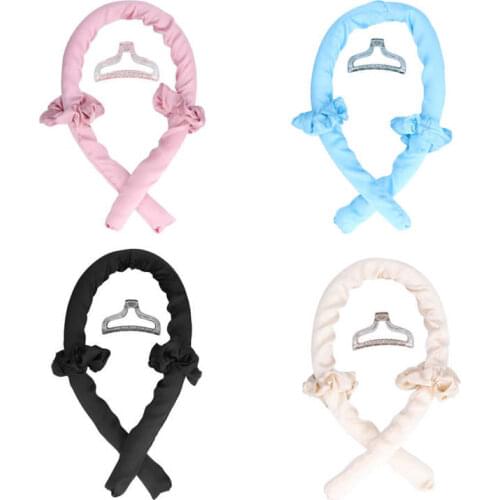 4pcs Heatless Curling Rod Headband Curler Set Make Hair Soft Shiny No Heat Spiral Pear Flower Curling Iron Modeling Accessory