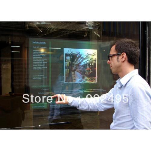 40" Interactive Dual touch foil Film Through transparent glass touch, The maximum thickness of glass can reach 20mm