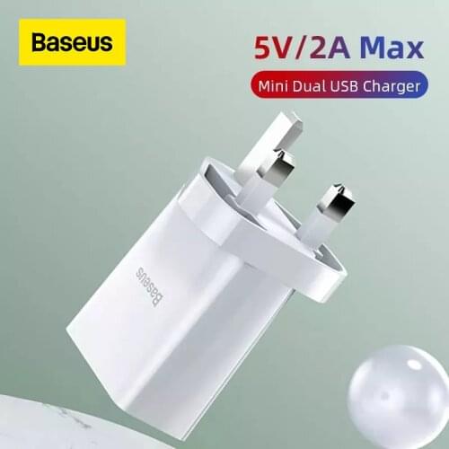 Baseus Mini UK USB Charger Quick Charge For iPhone 11 Max Portable Mobile Phone Wall Charger For Huawei Xiaomi Travel EU UK Plug