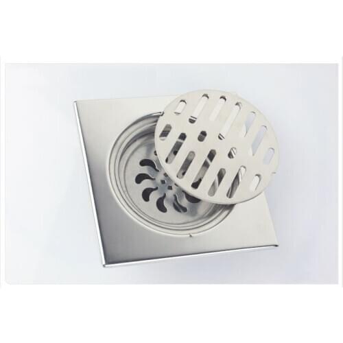 Big Size 15cm * 15cm Anti-odor Floor Drain Balcony Drain Stainless Steel Drain Deodorant Core