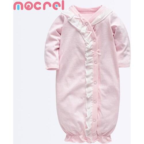 Baby Clothes New Born Female Baby Nightgown New Age Season Long Sleeve Cotton Baby Girl Han Edition Dress Lace Nightgown