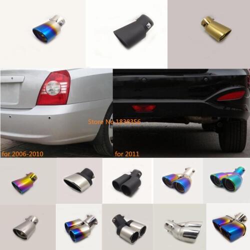 For Hyundai Elantra 2006 2007 2008 2009 2010 2011 car styling cover muffler exterior end pipe outlet dedicate exhaust tip tail