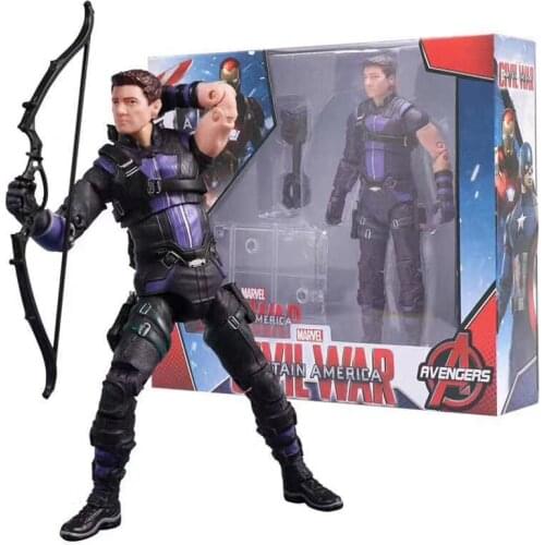 Marvel Hawkeye Action Figure Disney Avengers Series BJD Collection Toys